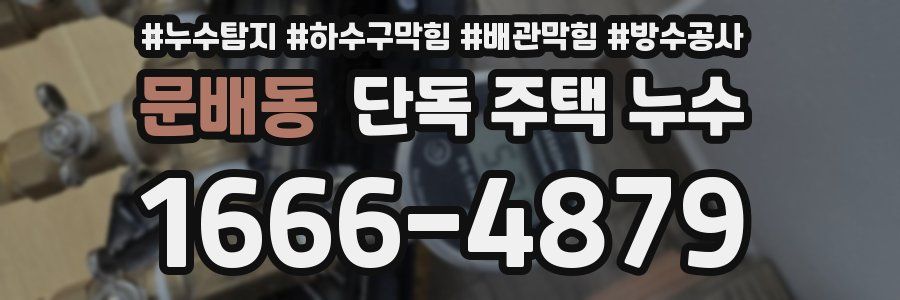 문배동 단독 주택 누수