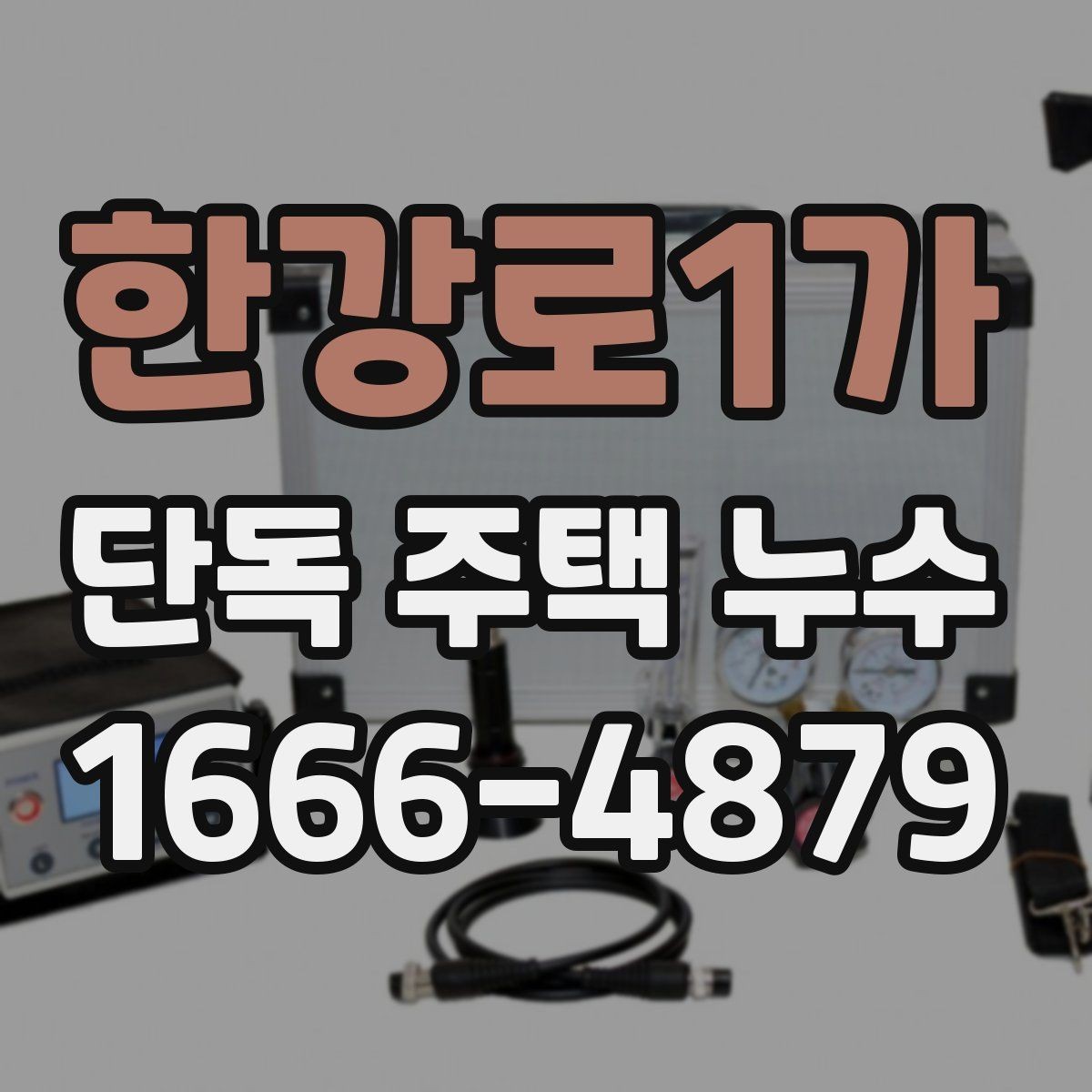 한강로1가 단독 주택 누수 탐지 후 보수 결정 기준