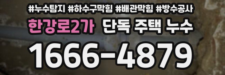 한강로2가 단독 주택 누수