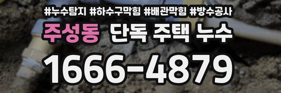 주성동 단독 주택 누수