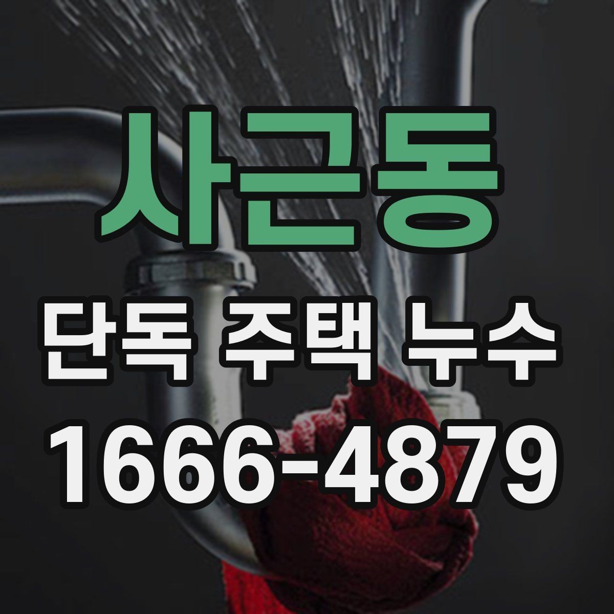 사근동 단독 주택 누수 원인 분석을 위한 현장 확인