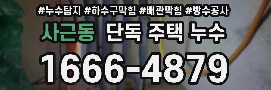 사근동 단독 주택 누수