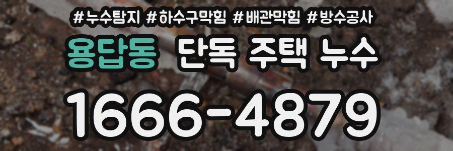 용답동 단독 주택 누수