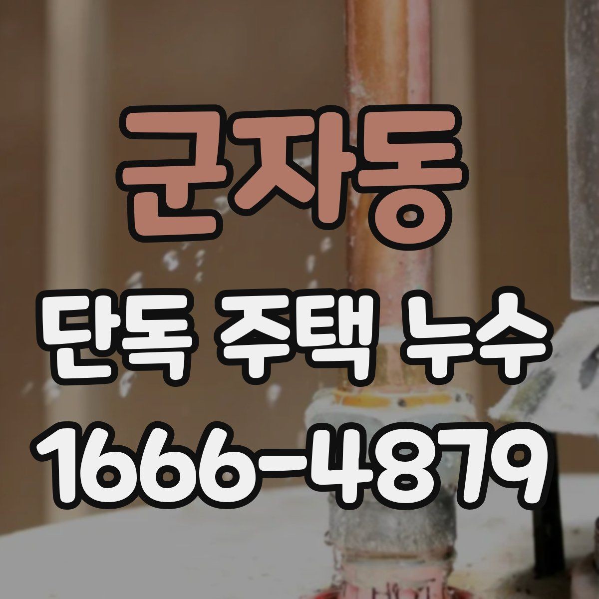 군자동 단독 주택 누수 피해 확산을 막는 우선 조치