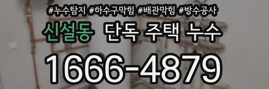 신설동 단독 주택 누수
