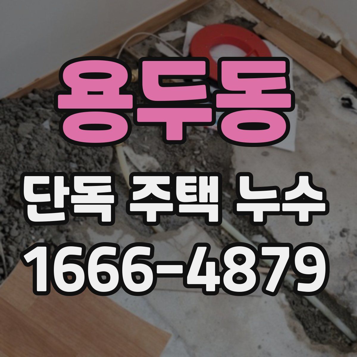 용두동 단독 주택 누수
