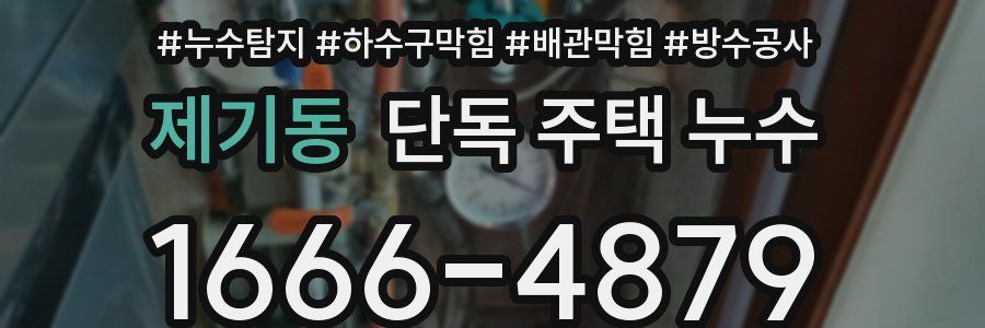 제기동 단독 주택 누수