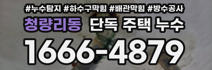 청량리동 단독 주택 누수