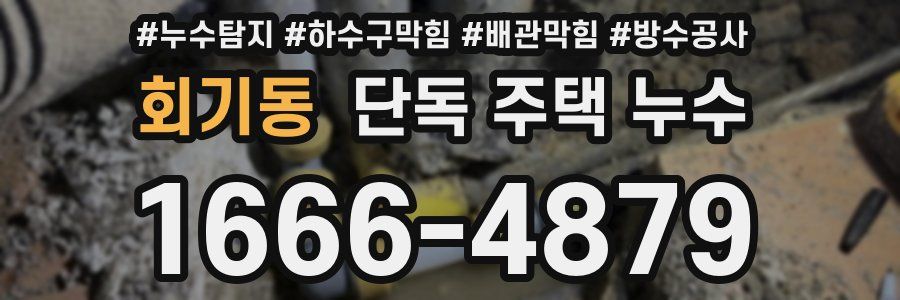 회기동 단독 주택 누수