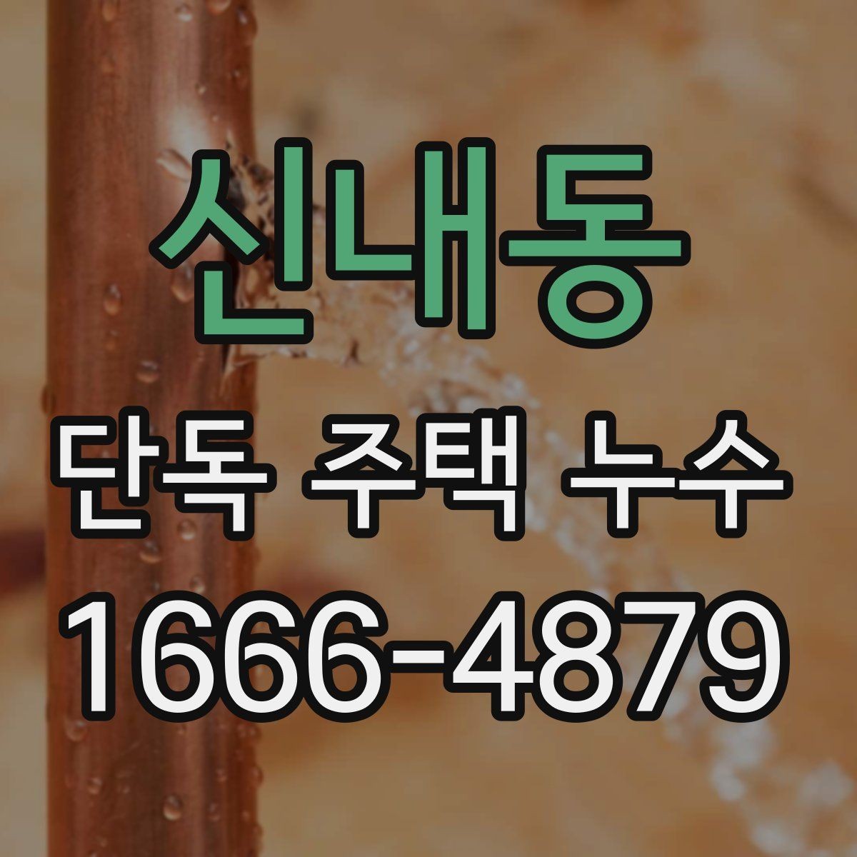 신내동 단독 주택 누수 발생 시 실내 피해 줄이는 요령