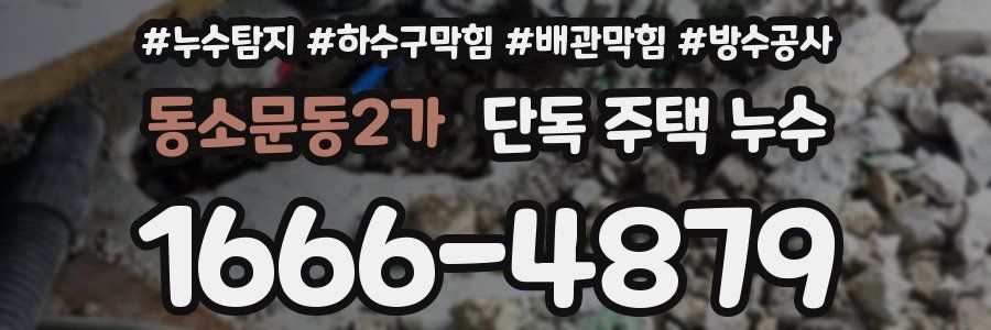 동소문동2가 단독 주택 누수
