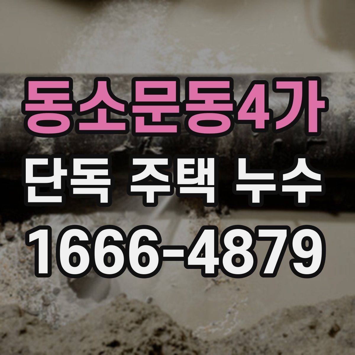 동소문동4가 단독 주택 누수 공사 범위를 결정하는 기준