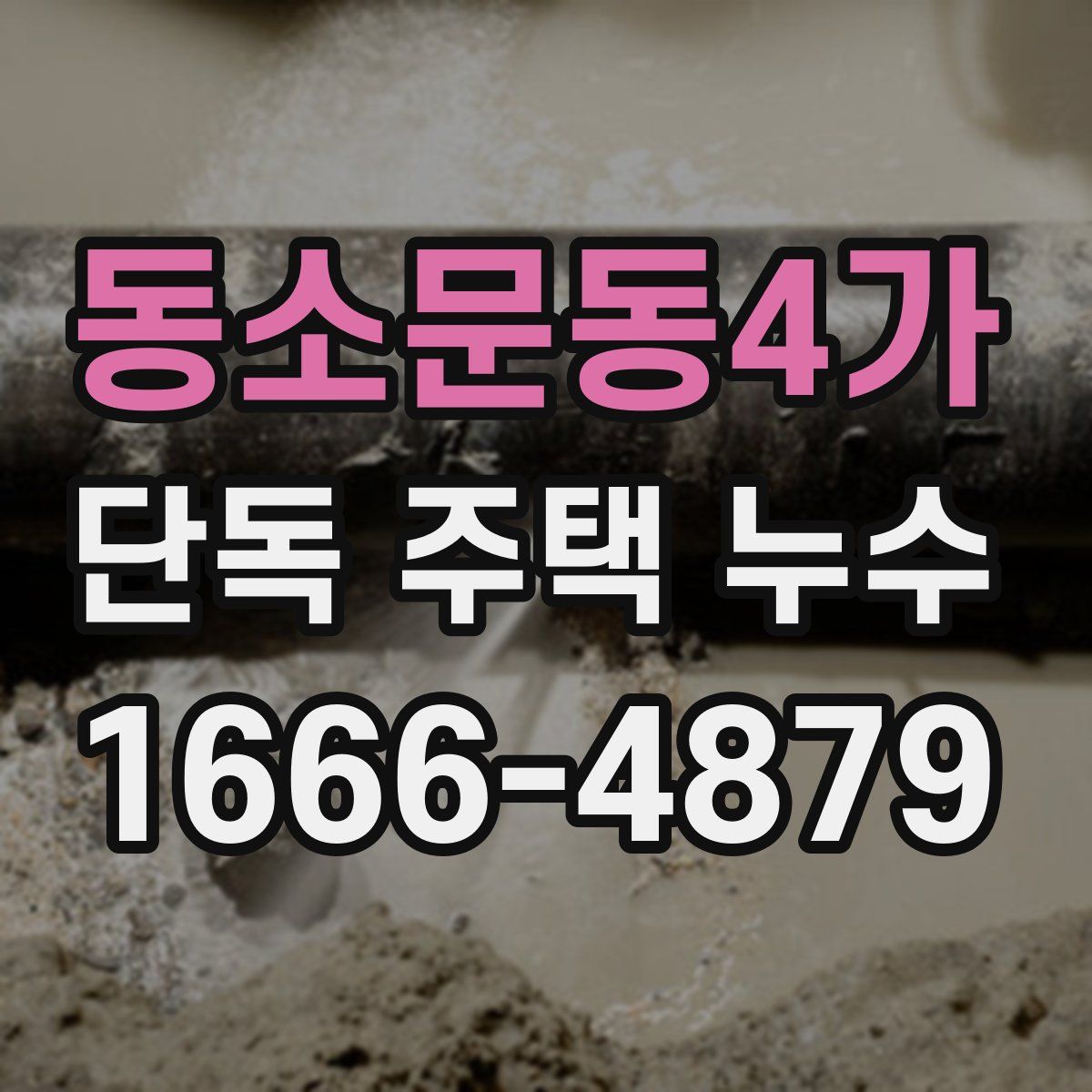 동소문동4가 단독 주택 누수