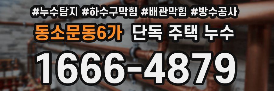 동소문동6가 단독 주택 누수