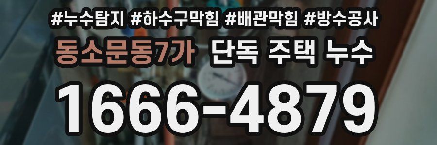 동소문동7가 단독 주택 누수