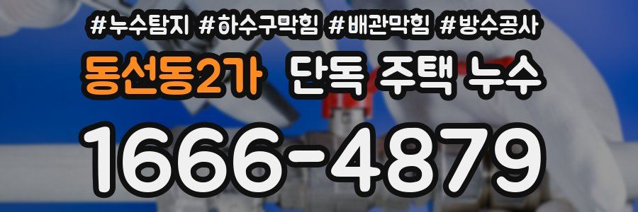 동선동2가 단독 주택 누수