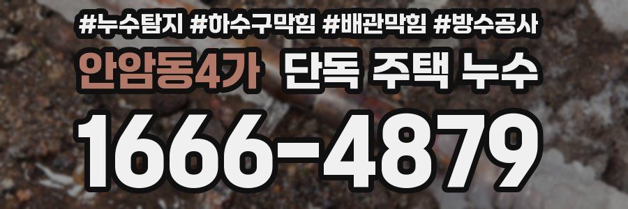 안암동4가 단독 주택 누수