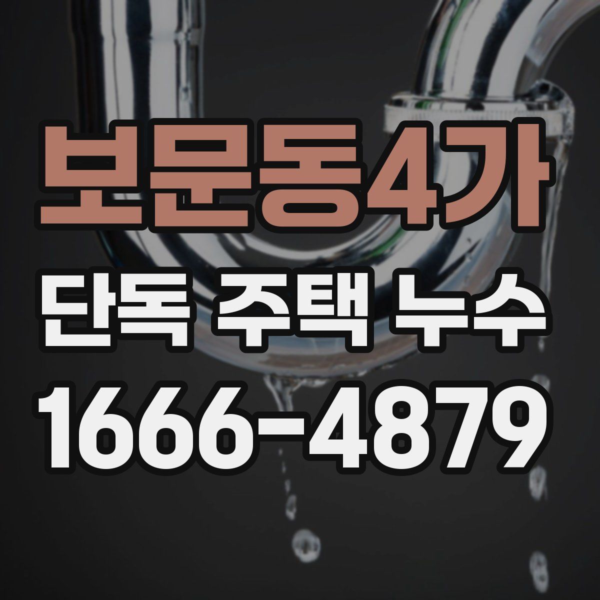 보문동4가 단독 주택 누수