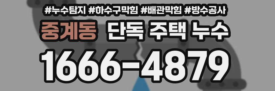 중계동 단독 주택 누수