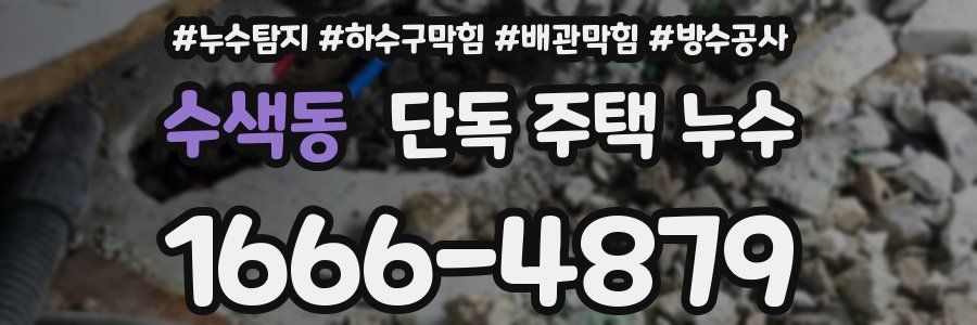수색동 단독 주택 누수
