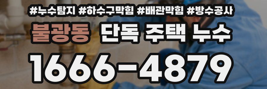 불광동 단독 주택 누수