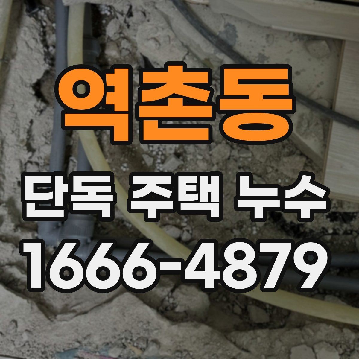 역촌동 단독 주택 누수 의심 때 피해야 할 행동