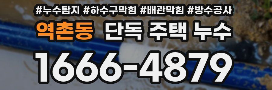 역촌동 단독 주택 누수