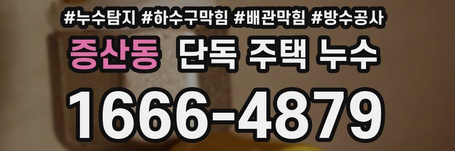 증산동 단독 주택 누수