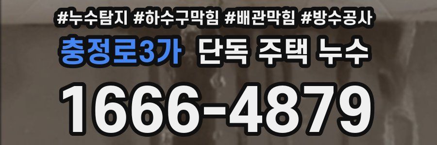 충정로3가 단독 주택 누수