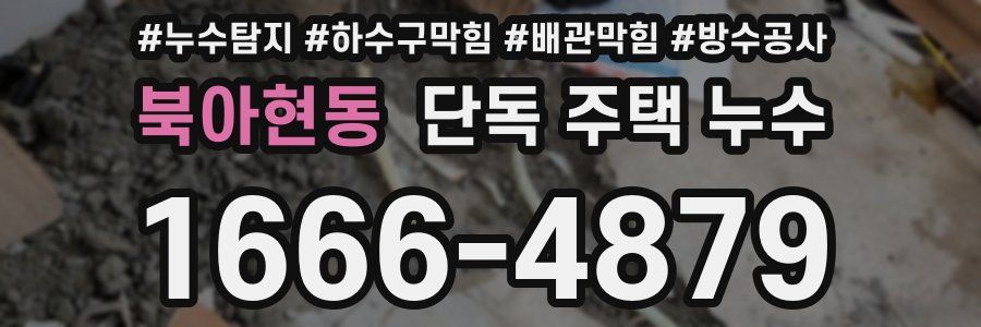 북아현동 단독 주택 누수