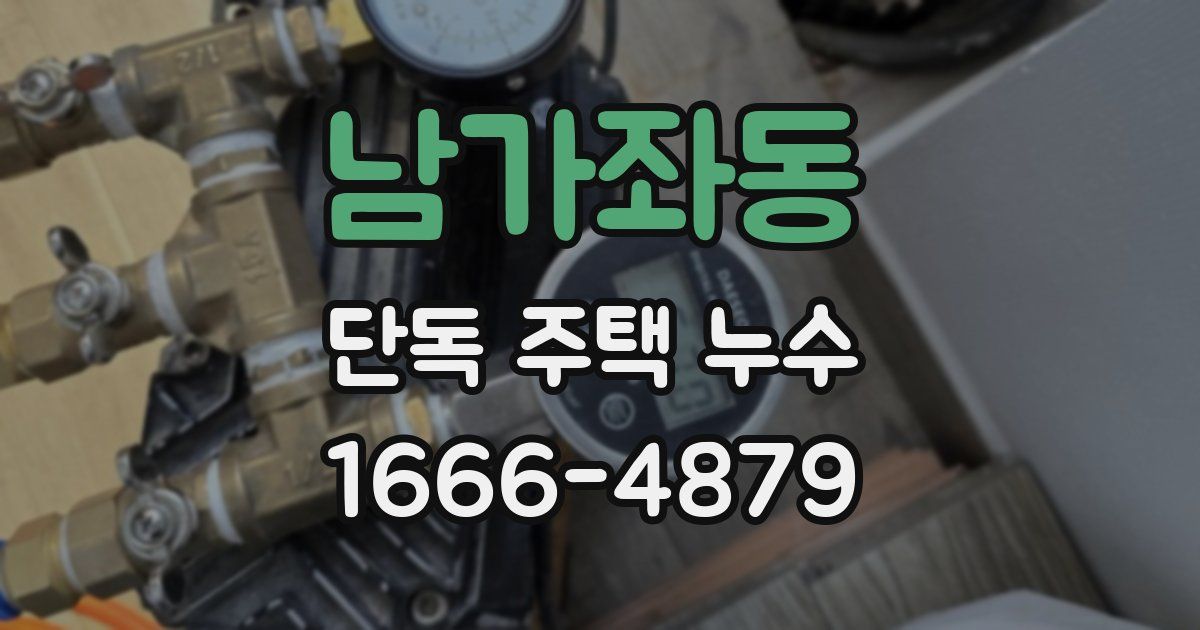 남가좌동 단독 주택 누수
