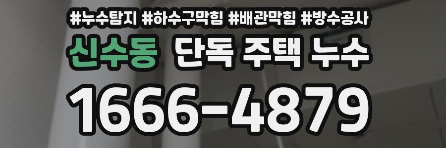 신수동 단독 주택 누수
