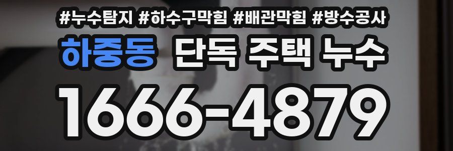 하중동 단독 주택 누수