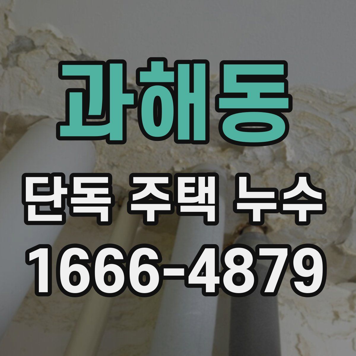 과해동 단독 주택 누수