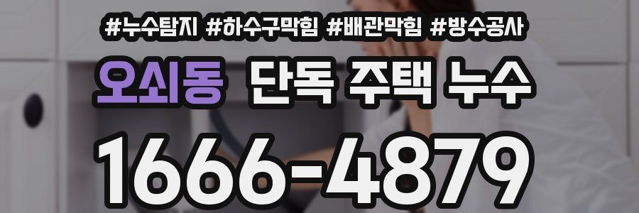 오쇠동 단독 주택 누수