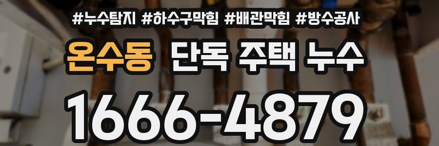 온수동 단독 주택 누수