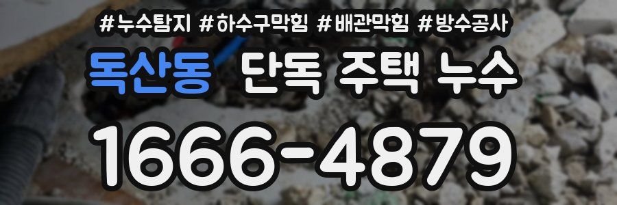 독산동 단독 주택 누수