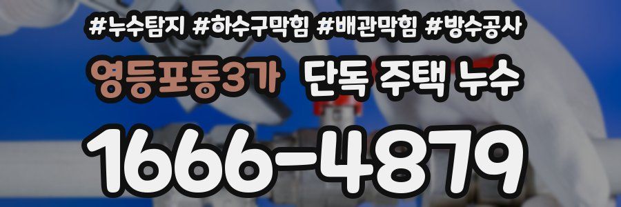 영등포동3가 단독 주택 누수