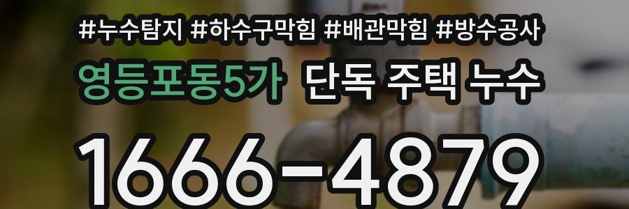 영등포동5가 단독 주택 누수