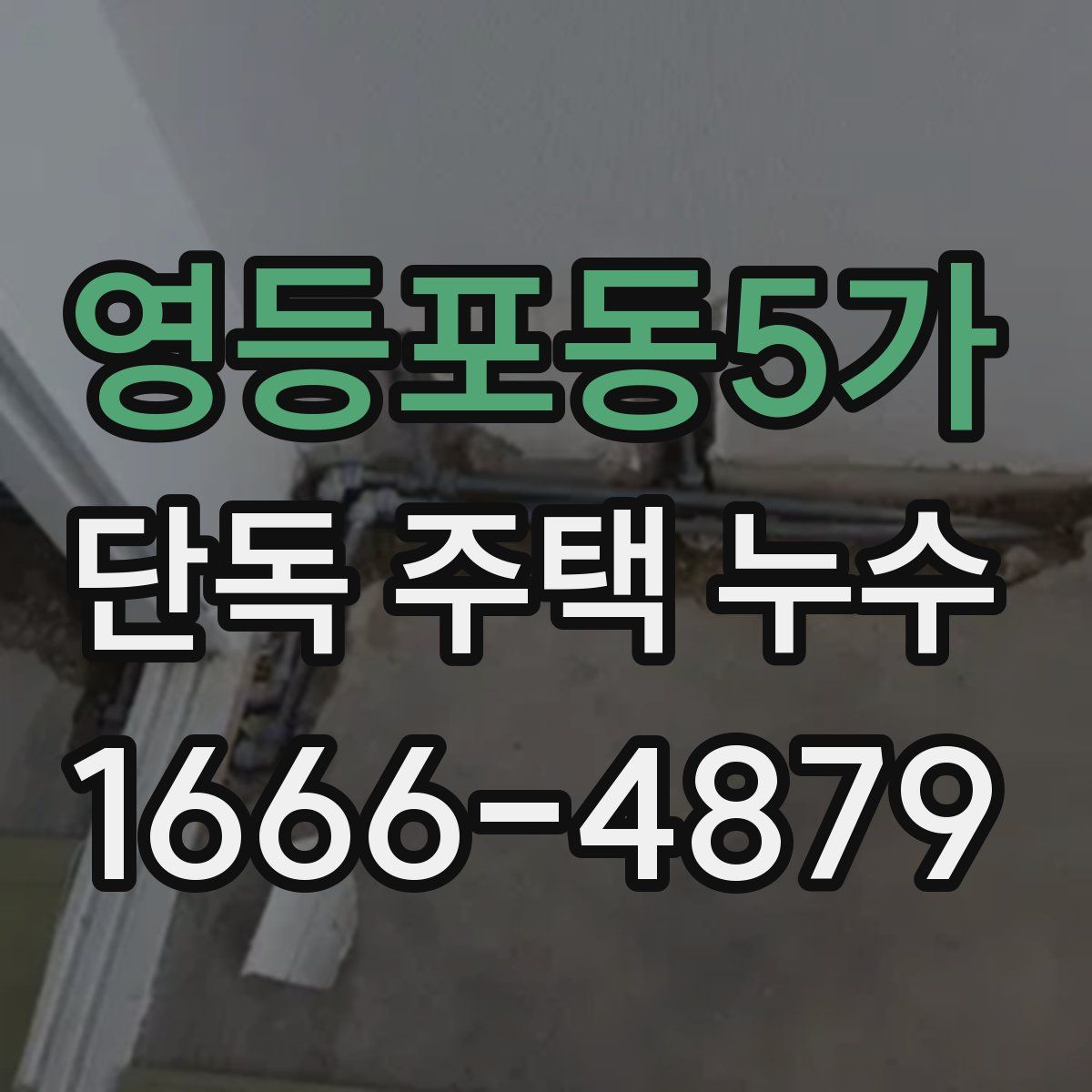 영등포동5가 단독 주택 누수