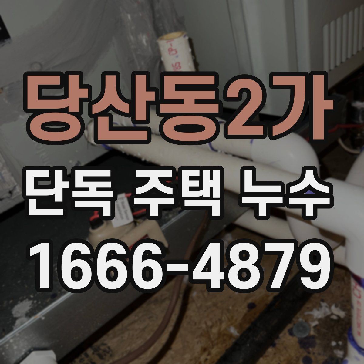 당산동2가 단독 주택 누수 발생 시 실내 보호 요령