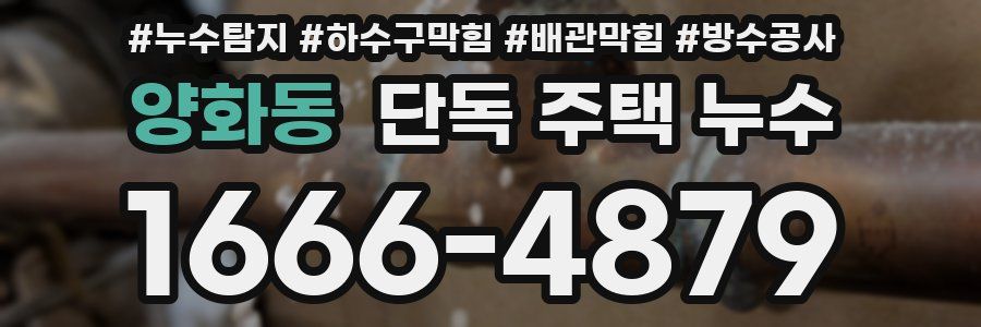 양화동 단독 주택 누수