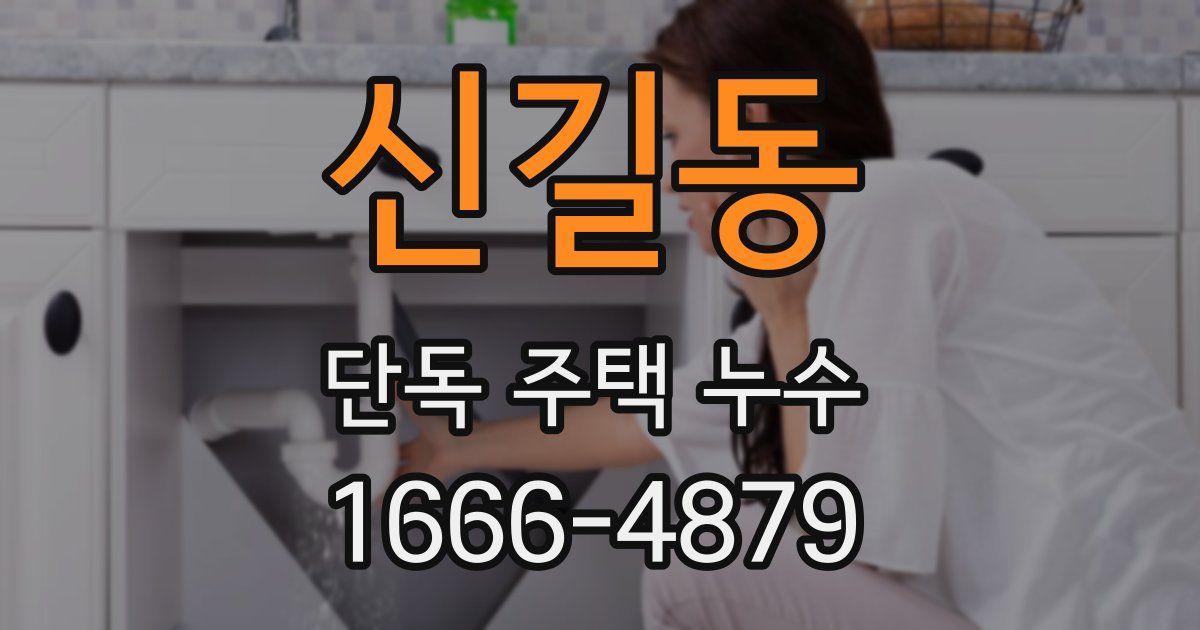 신길동 단독 주택 누수