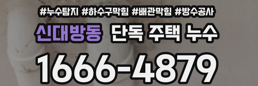신대방동 단독 주택 누수