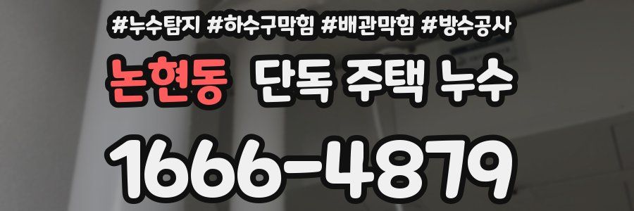 논현동 단독 주택 누수