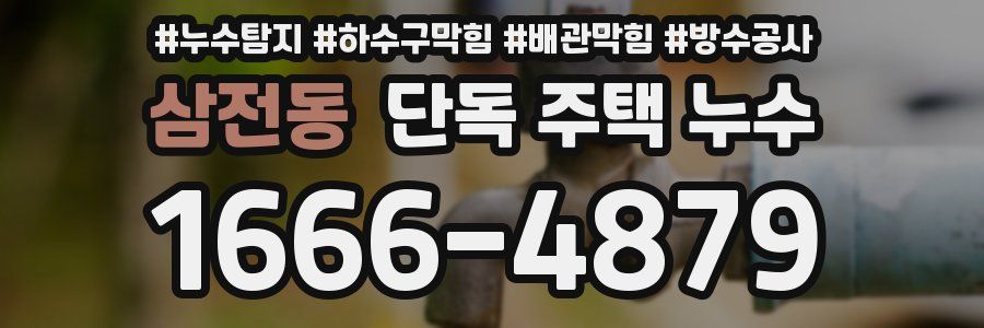 삼전동 단독 주택 누수