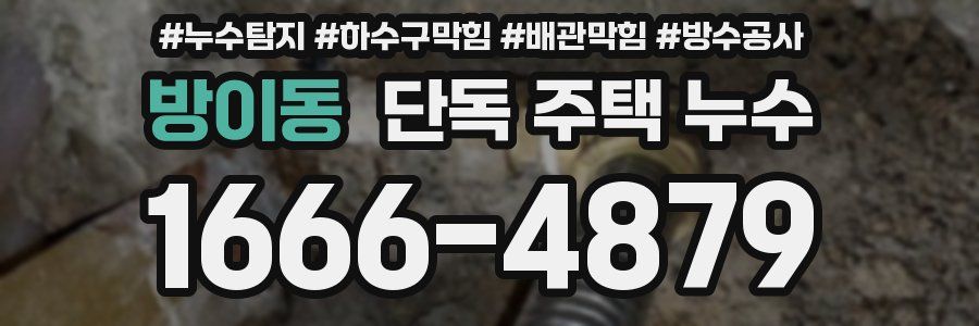 방이동 단독 주택 누수
