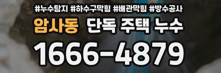 암사동 단독 주택 누수