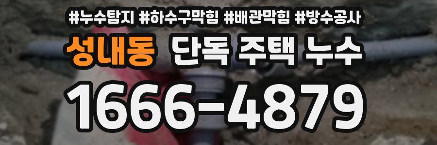 성내동 단독 주택 누수