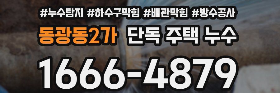 동광동2가 단독 주택 누수